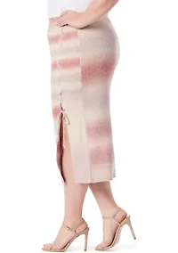 Plus Loti Ribbed Skirt