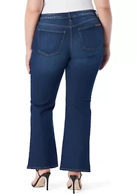 Plus Mid Rise Bootcut Jeans