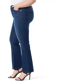 Plus Mid Rise Bootcut Jeans