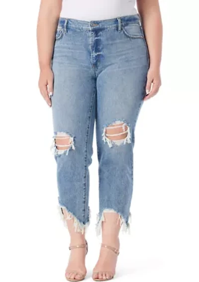 Plus Destructed Harmony Slim Jeans