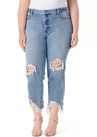 Plus Destructed Harmony Slim Jeans