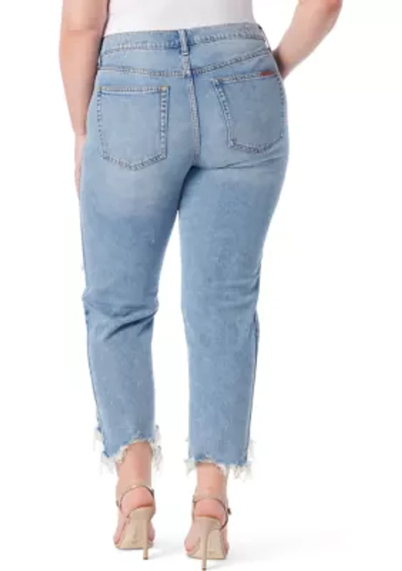 Plus Destructed Harmony Slim Jeans