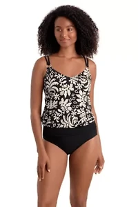 V Neck Blouson Tankini