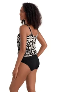 V Neck Blouson Tankini