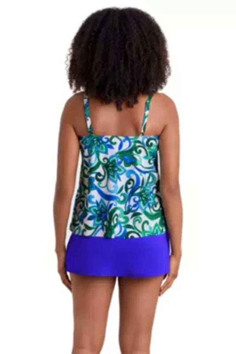 Asymmetrical Flounce Tankini