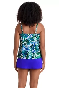 Asymmetrical Flounce Tankini