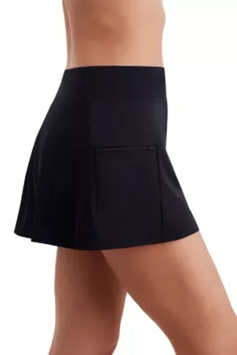 Side Zipper Pocket Skort
