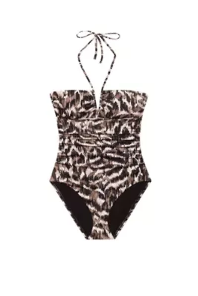 V Wire Bandeau One Piece