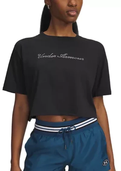 Women's UA Crop Short Sleeve