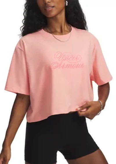 Women's UA Script Heart Crop