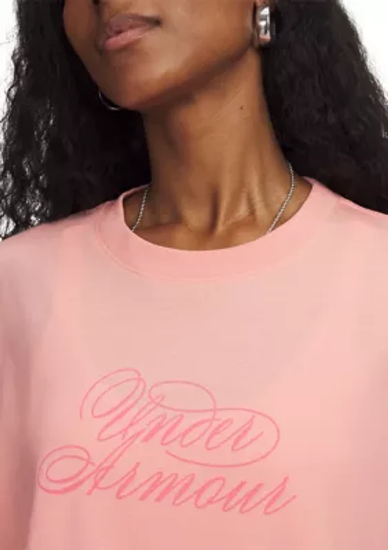 Women's UA Script Heart Crop