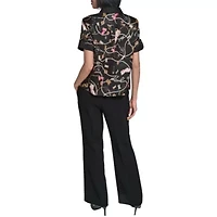 Printed Short Sleeve Camp Shirt