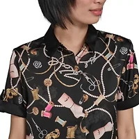 Printed Short Sleeve Camp Shirt