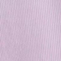 Cropped Floral Embroidery Striped Blouse