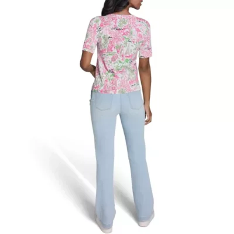 Printed V-Neck Sweater