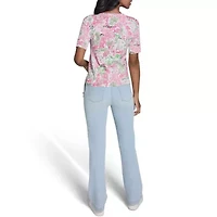 Printed V-Neck Sweater