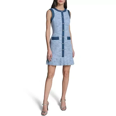 Denim Tweed Dress