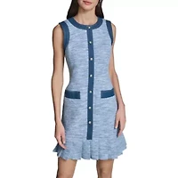 Denim Tweed Dress