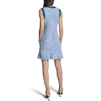 Denim Tweed Dress