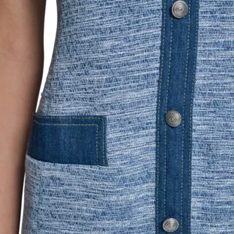 Denim Tweed Dress