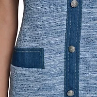 Denim Tweed Dress