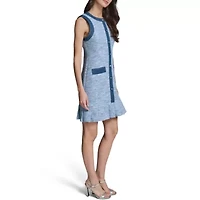 Denim Tweed Dress