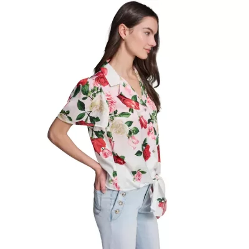 Front Tie Blouse