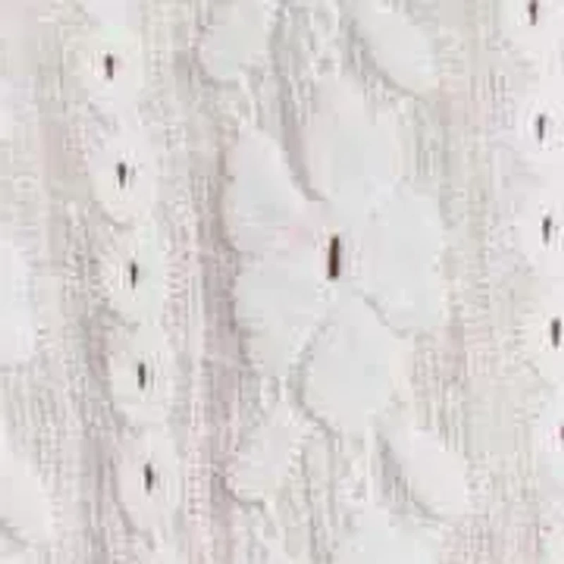 Floral Eyelet Knit Top