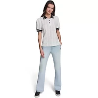 Floral Eyelet Knit Top