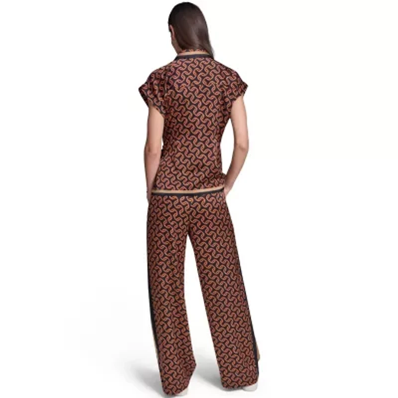 Printed Side Tie Blouse