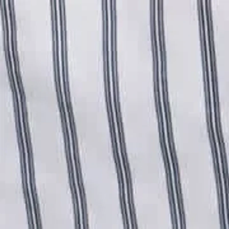 Striped 3/4 Sleeve Floral Embroidery Blouse