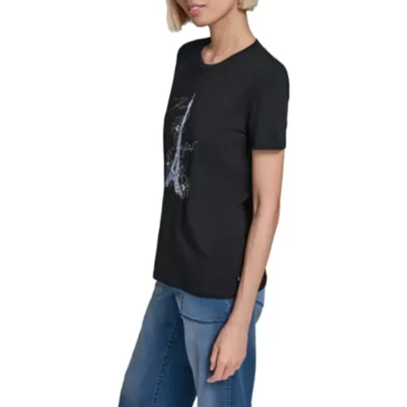 Flower Eiffel Tower Tee