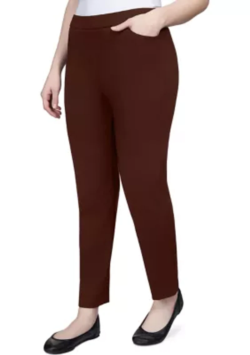Petite Classic Allure Stretch Pull On Average Pants
