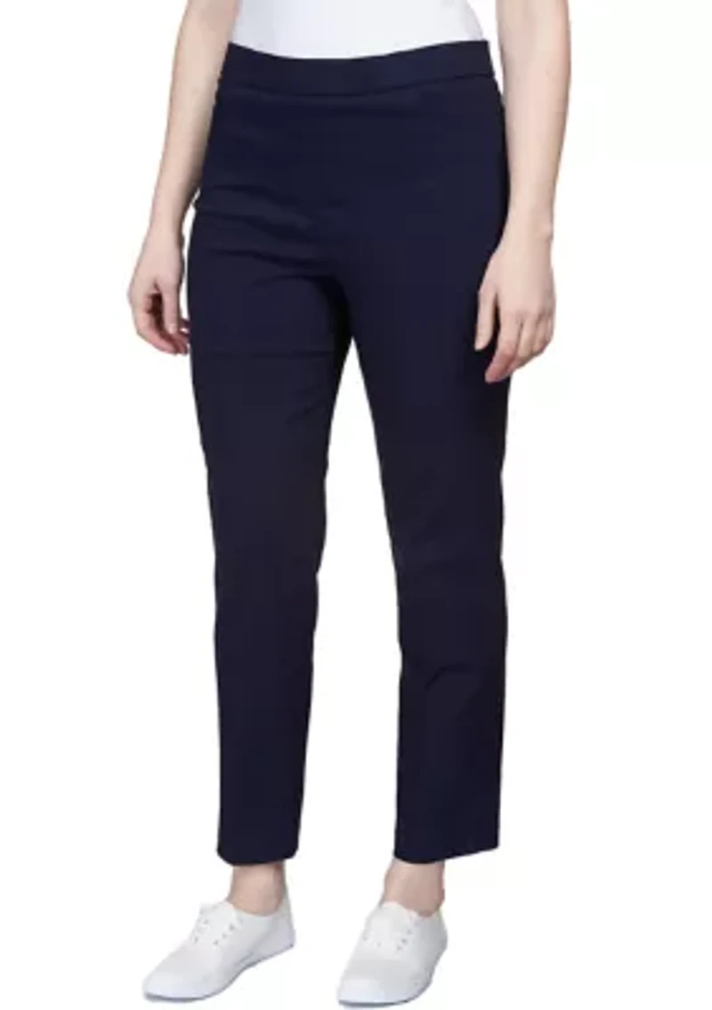Petite Classic Allure Stretch Pull On Average Pants