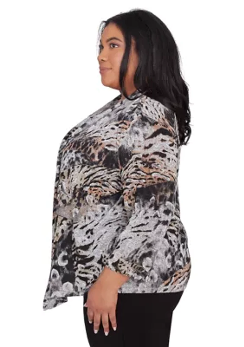 Plus Classics Animal Two One Sweater