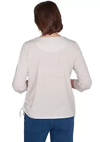 Petite Classics Festive Poodle Top