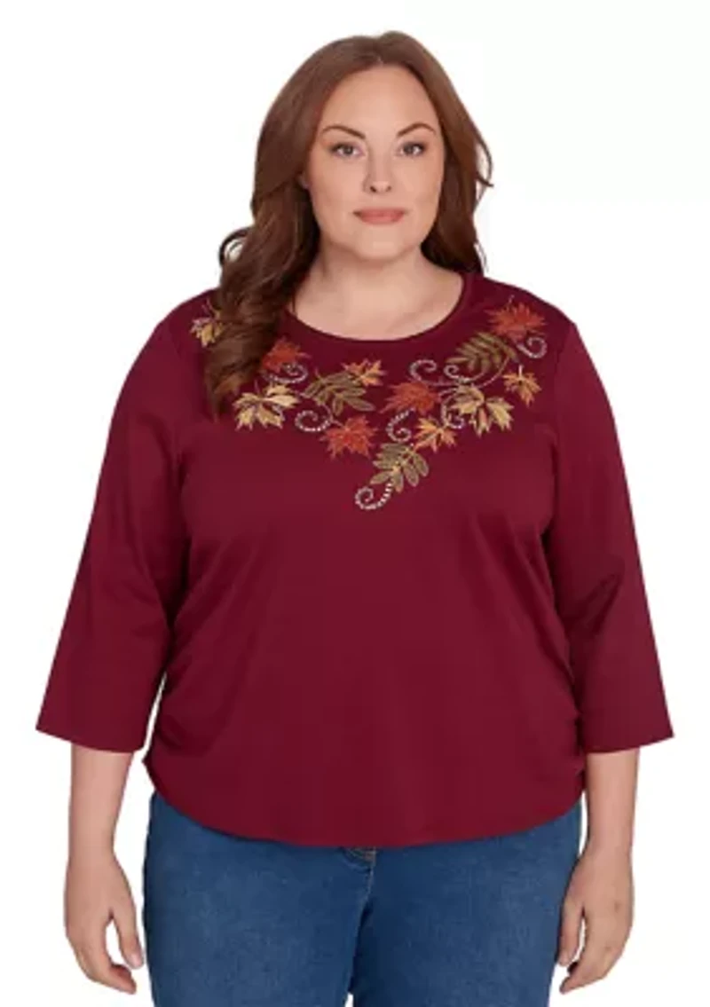 Plus Classics Falling Leaves Top