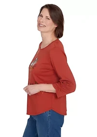 Petite Classics Nuzzling Owls Top