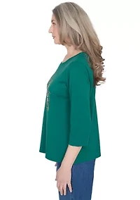 Petite Classics Birds with Hats Top