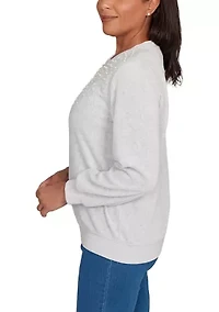 Women's Classics Embellished Yoke Top