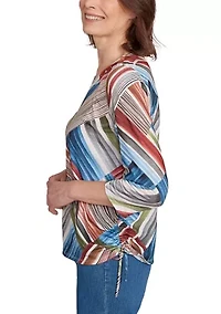 Women's Classics F5 Stripe PatchworkTop