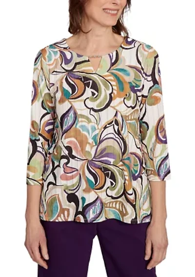 Women's Classics Abstract Scroll Top