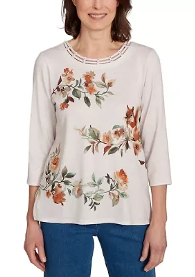 Women's  Classics Floral Squirrel T-Shirt