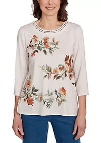 Women's  Classics Floral Squirrel T-Shirt