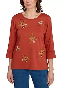 Women's  Classics Tossed Flowers Top
