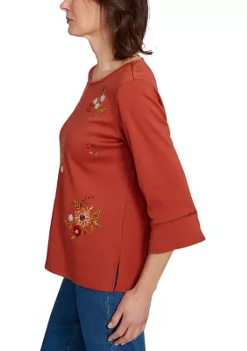 Women's  Classics Tossed Flowers Top