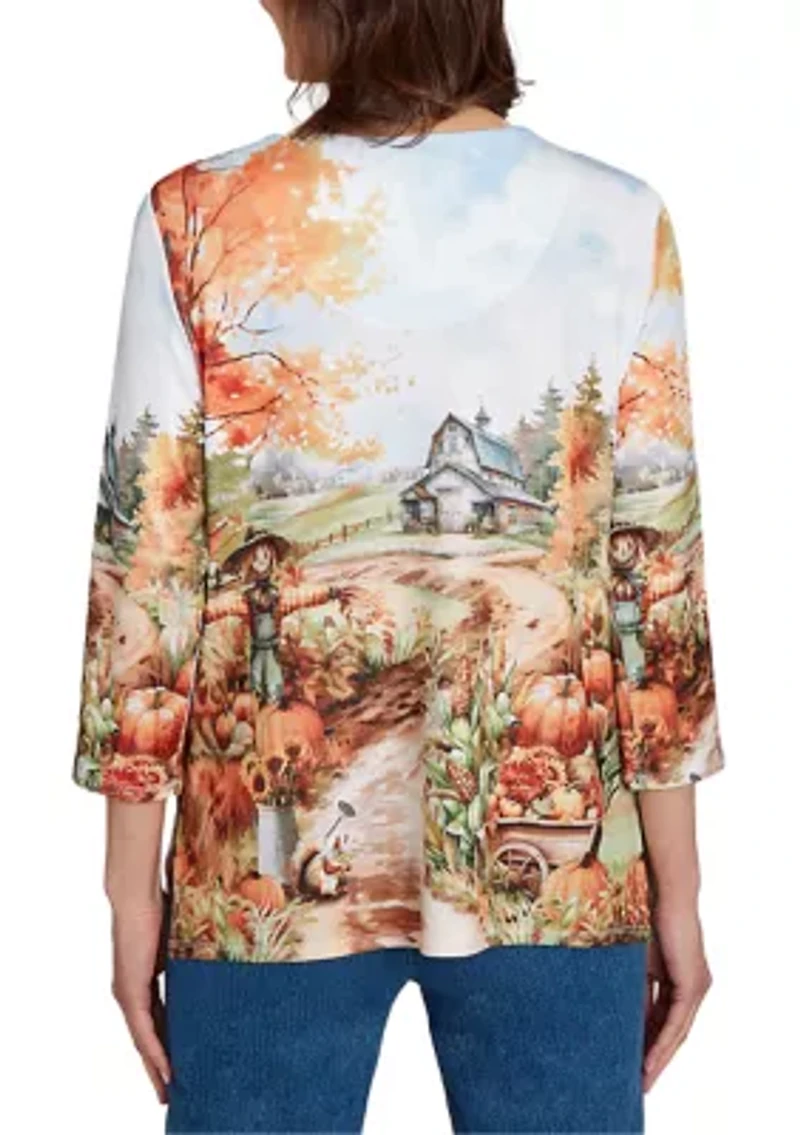 Women's Classics Farm Landscape Top