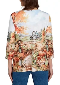 Women's Classics Farm Landscape Top