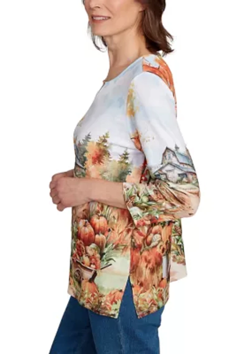 Women's Classics Farm Landscape Top