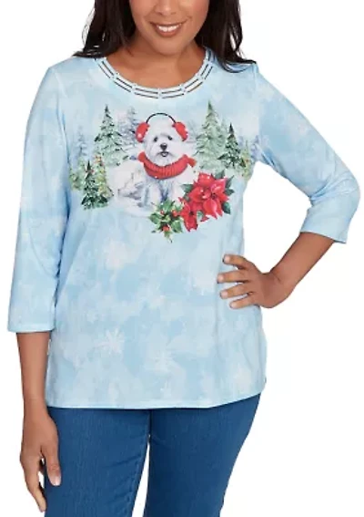 Women's Classics Dog with Earmuffs Top